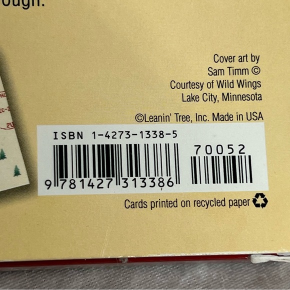 Christmas Folded Cards set of 20 w/envelopes Home & Hearth Leanin’ Tree - Picture 6 of 15